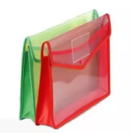 Transparent Poly-Plastic A4 Documents File Storage Bag with Snap Button Set of 2/Certificate File Holder/Document Folder for Certificates A4/Legal/Bag for Document